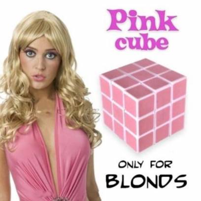 Rubikas kubikas - dovana blondinėms