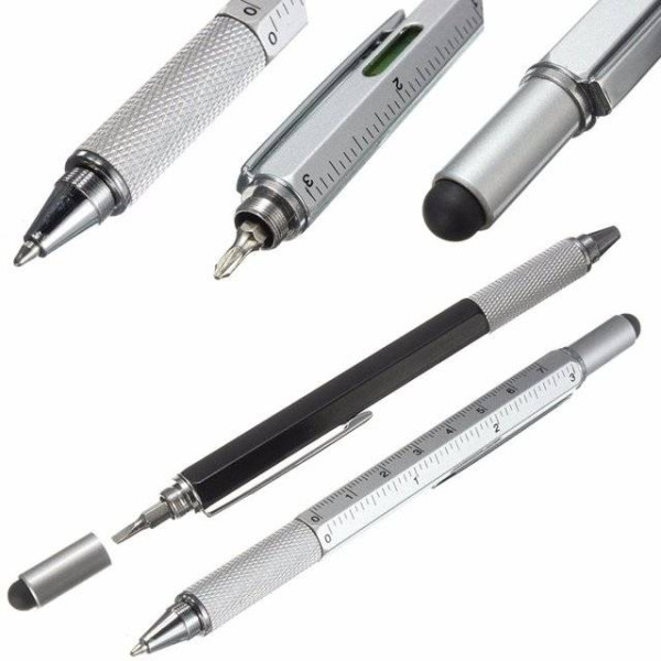 Daugiafunkcinis rašiklis - tušinukas (6in1)