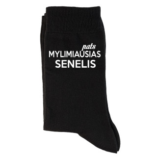 Kojinės "pats mylimiausias SENELIS"