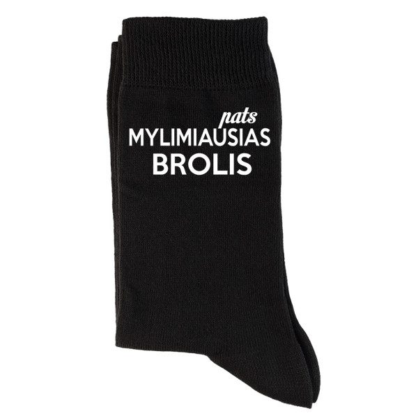 Kojinės "pats mylimiausias BROLIS" Kojinės "pats mylimiausias BROLIS"