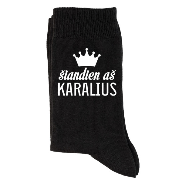 Kojinės "Šiandien aš karalius" Kojinės "Šiandien aš karalius"