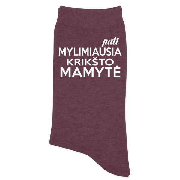 Kojinės "pati mylimiausia Krikšto Mamytė"