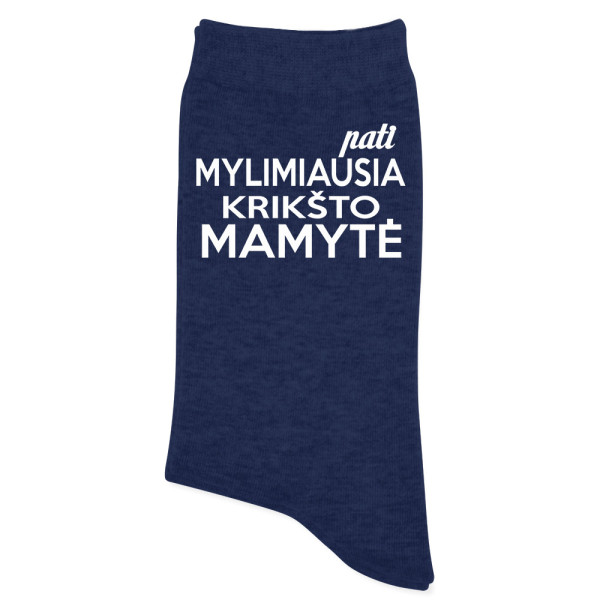 Kojinės "pati mylimiausia Krikšto Mamytė"