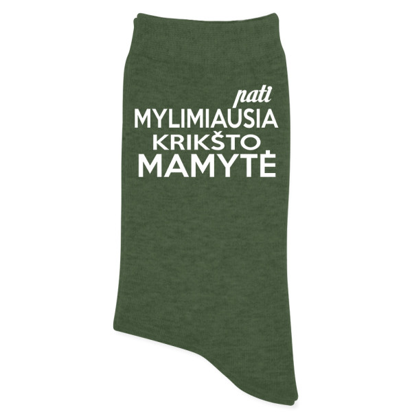 Kojinės "pati mylimiausia Krikšto Mamytė"