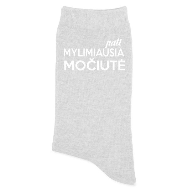 Moteriškos kojinės "Pati mylimiausia Močiutė"