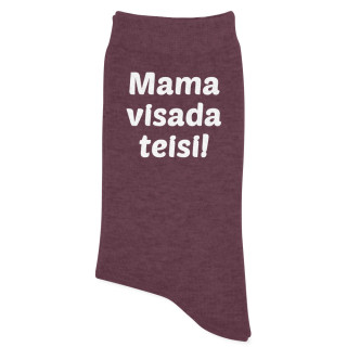 Kojinės "Mama visada teisi"
