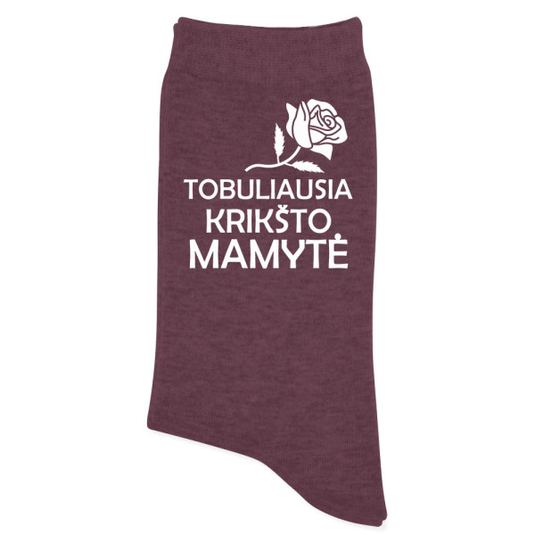 Kojinės "Tobuliausia Krikšto mamytė"