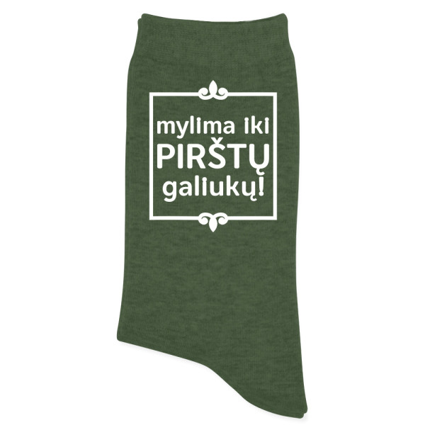 Kojinės "Mylima iki pirštų galiukų"
