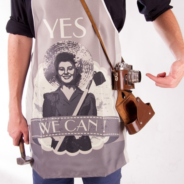 Retro prijuostė "Yes we can" Retro prijuostė "Yes we can"