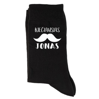 Kojinės "Kiečiausias Jonas" (su ūsais)