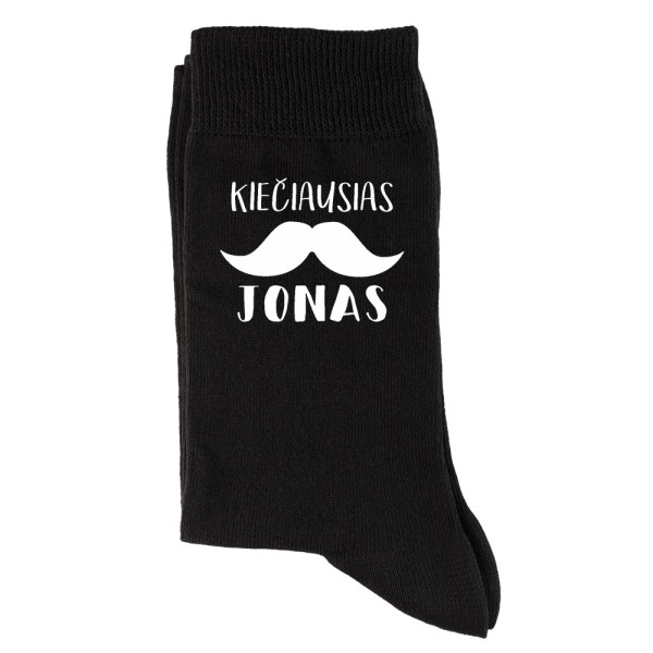 Kojinės "Kiečiausias Jonas" (su ūsais) Kojinės "Kiečiausias Jonas" (su ūsais)