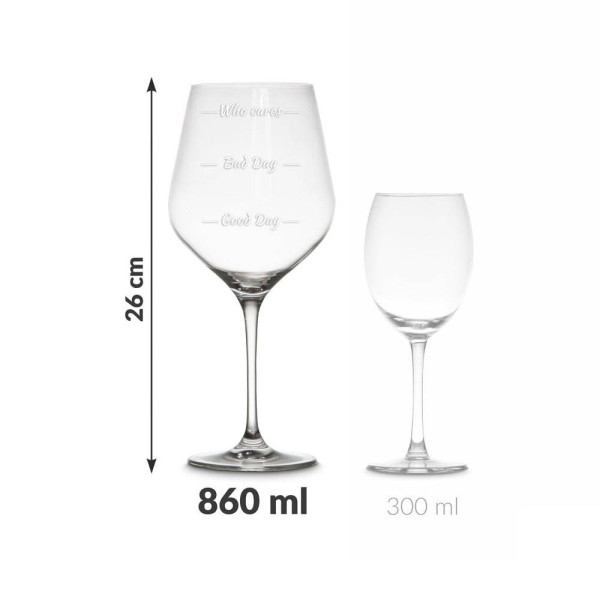 XXL Vyno taurė 860ml (Who cares) XXL Vyno taurė 860ml (Who cares)