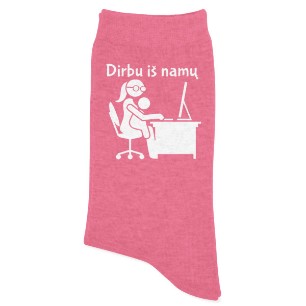 Kojinės "Dirbu iš namų" (mot.)