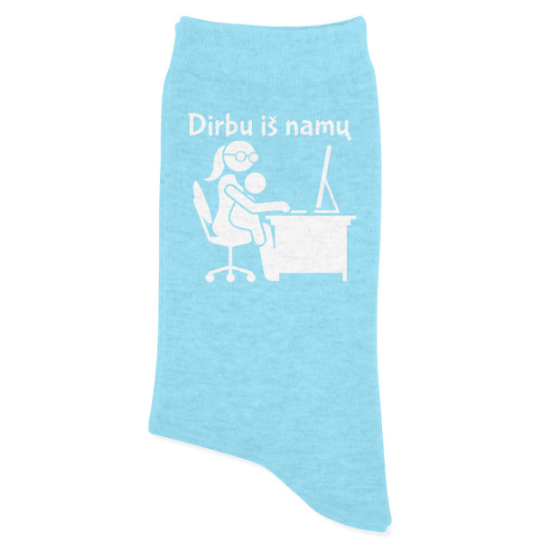 Kojinės "Dirbu iš namų" (mot.)