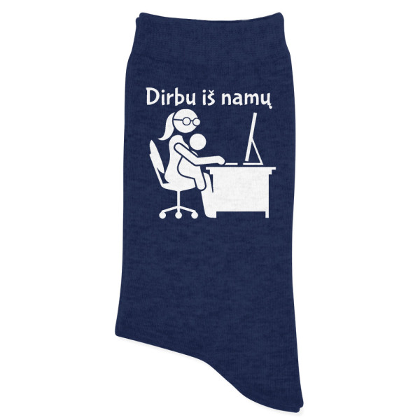 Kojinės "Dirbu iš namų" (mot.)