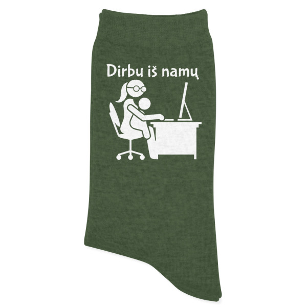 Kojinės "Dirbu iš namų" (mot.)