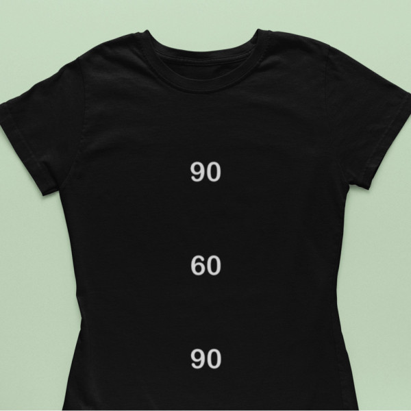 Marškinėliai "90 60 90" Marškinėliai "90 60 90"