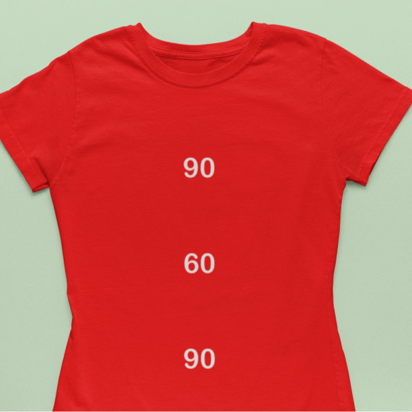 Marškinėliai "90 60 90" Marškinėliai "90 60 90"