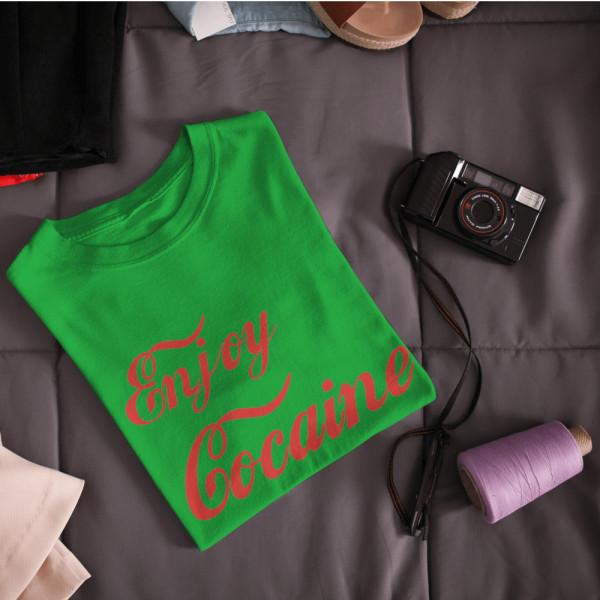 Marškinėliai "Enjoy cocaine"