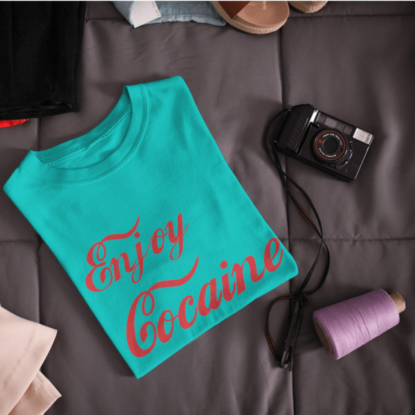 Marškinėliai "Enjoy cocaine"