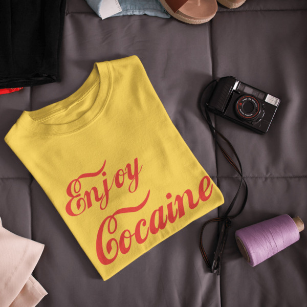 Marškinėliai "Enjoy cocaine"