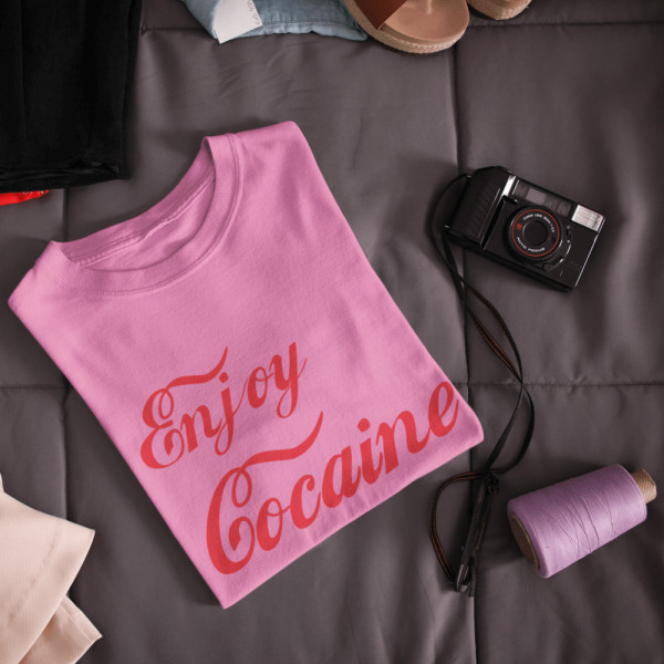 Marškinėliai "Enjoy cocaine"