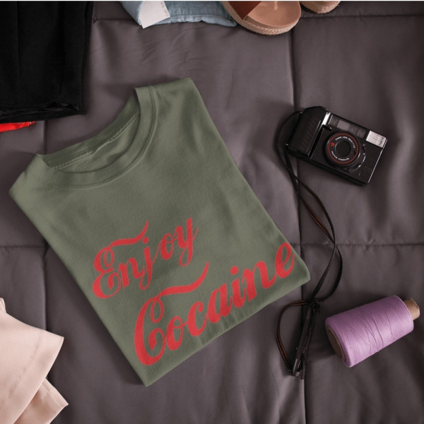 Marškinėliai "Enjoy cocaine"