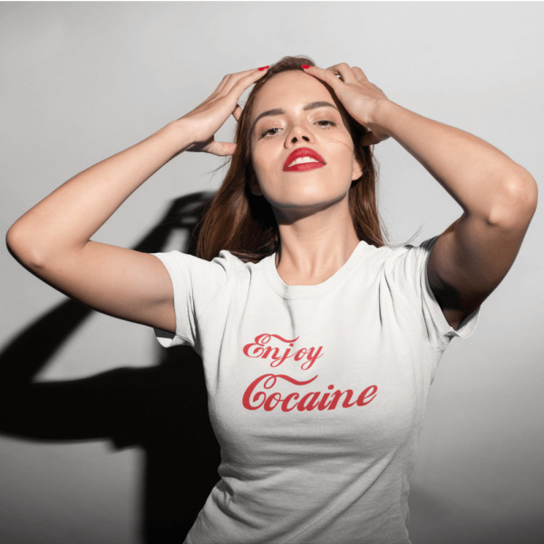 Marškinėliai "Enjoy cocaine"