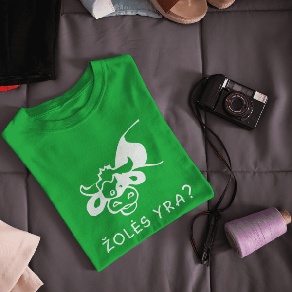 Marškinėliai "Žolės yra?"