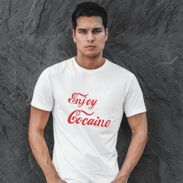 Marškinėliai "Enjoy cocaine" Marškinėliai "Enjoy cocaine"