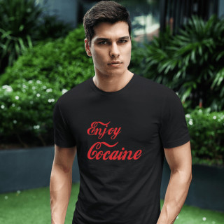 Marškinėliai "Enjoy cocaine"