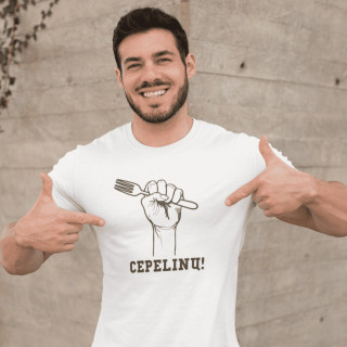 Marškinėliai "Noriu cepelinų!"