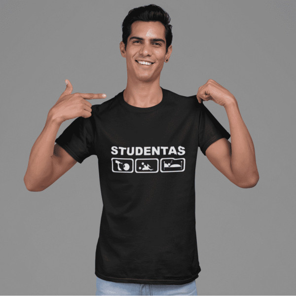 Marškinėliai "Tikras studentas" Marškinėliai "Tikras studentas"