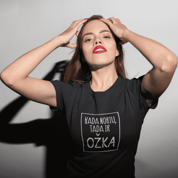 Marškinėliai "Kada noriu tada ir ožka"