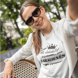 Marškinėliai "Karalienės mergos paprastos"