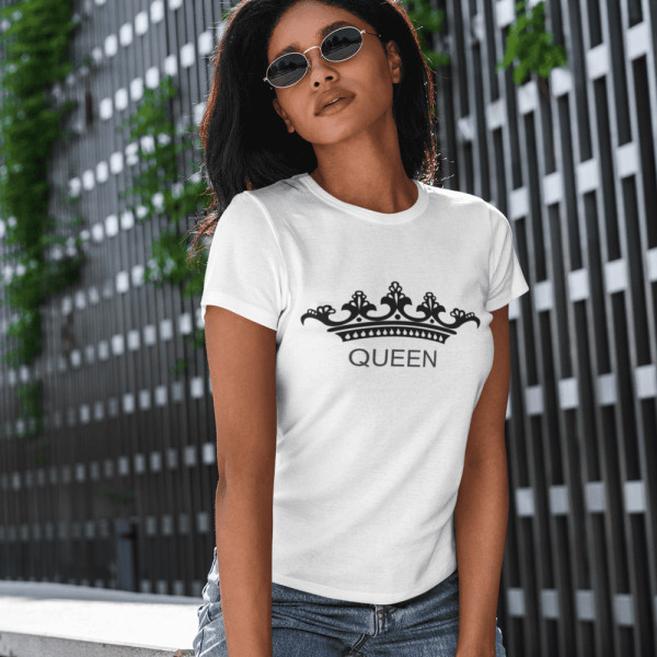 Marškinėliai porai "Queen & King"