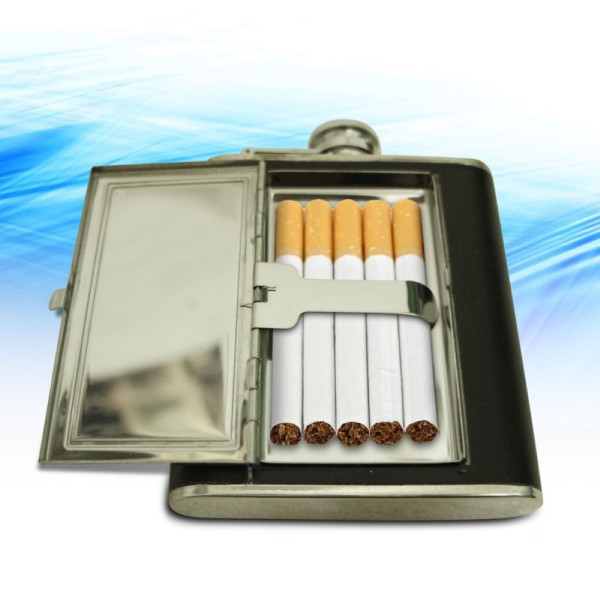 Cigarečių dėklas ir gertuvė viename Cigarečių dėklas ir gertuvė viename