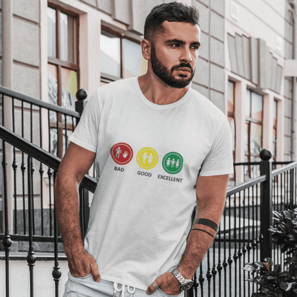 Marškinėliai "Bad Good Excelent" Marškinėliai "Bad Good Excelent"