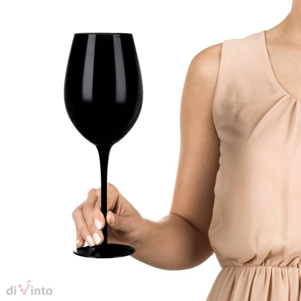 XXL Vyno taurė 860ml (juoda)
