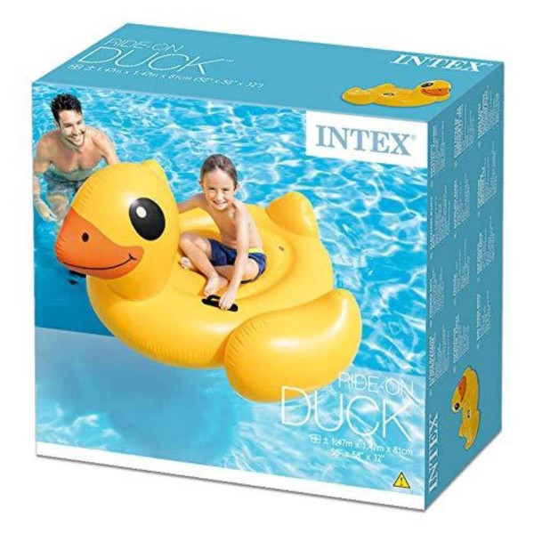 Pripučiamas plaustas Intex Yellow Duck Ride-On Pripučiamas plaustas Intex Yellow Duck Ride-On
