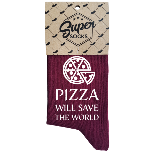 Moteriškos kojinės „Pizza“ Moteriškos kojinės „Pizza“