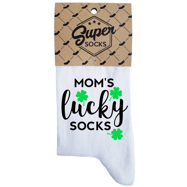 Moteriškos kojinės „Mom's lucky socks“ Moteriškos kojinės „Mom's lucky socks“