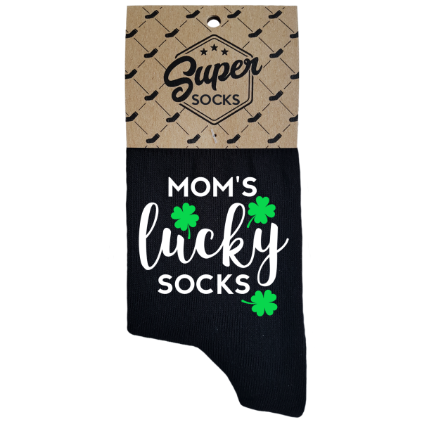 Moteriškos kojinės „Mom's lucky socks“ Moteriškos kojinės „Mom's lucky socks“