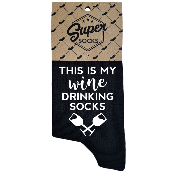 Moteriškos kojinės „Wine drinking socks“ Moteriškos kojinės „Wine drinking socks“