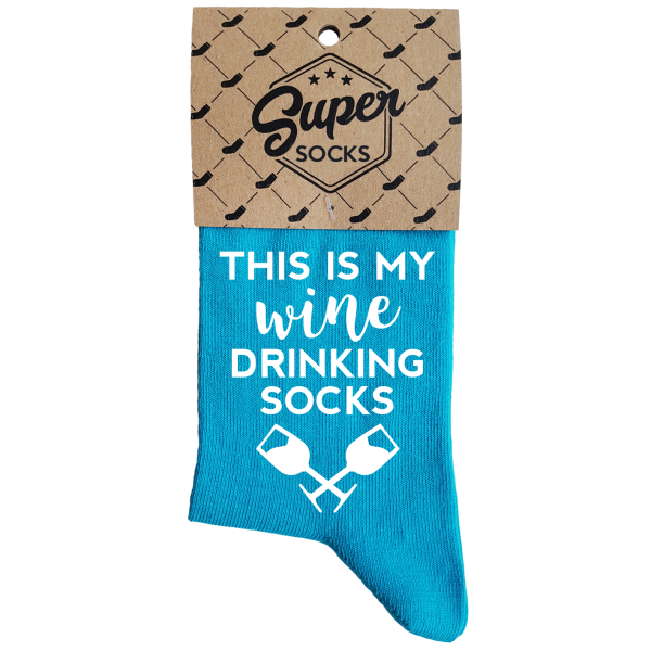 Moteriškos kojinės „Wine drinking socks“ Moteriškos kojinės „Wine drinking socks“