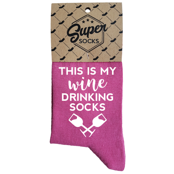 Moteriškos kojinės „Wine drinking socks“ Moteriškos kojinės „Wine drinking socks“