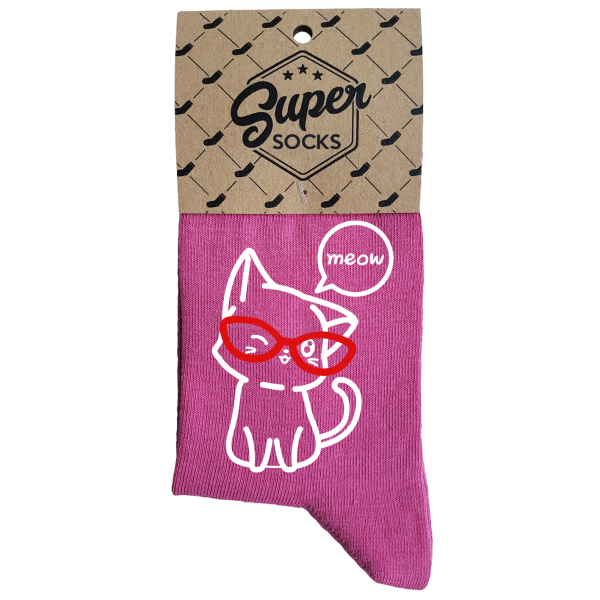 Moteriškos kojinės „Meow“ Moteriškos kojinės „Meow“