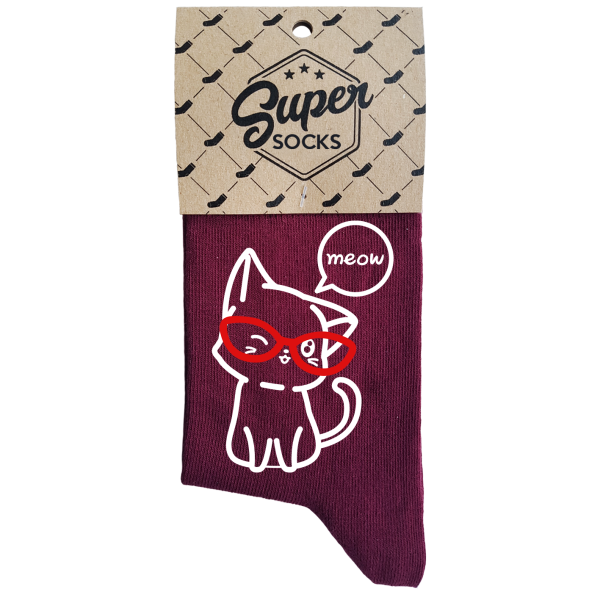 Moteriškos kojinės „Meow“ Moteriškos kojinės „Meow“