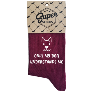 Moteriškos kojinės „Only my dog understands me“
