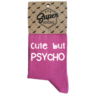 Moteriškos kojinės „Cute but psycho“